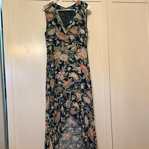 Floral Sleeveless Maxi Dress
